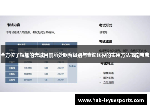全方位了解加的夫城目前所处联赛级别与查询途径的实用方法指南宝典
